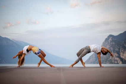 Private Yogalektion im Freien in Riva del Garda